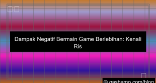 dampak negatif bermain game berlebihan