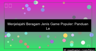ilustrasi jenis jenis game populer