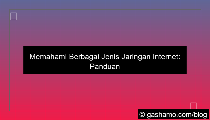 ilustrasi jenis jenis jaringan internet