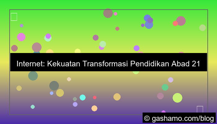 desain manfaat internet di bidang pendidikan