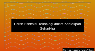 peran teknologi dalam kehidupan sehari hari
