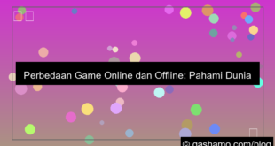 perbedaan game online dan offline