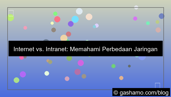 grafik perbedaan internet dan intranet