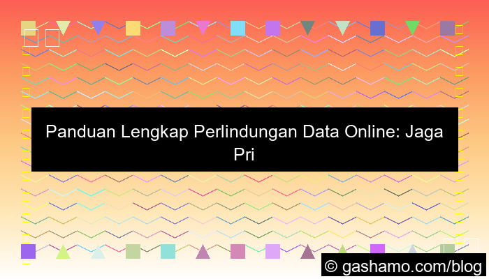 perlindungan data online