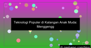 teknologi populer di kalangan anak muda